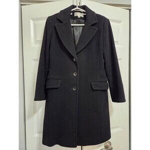 Larry Levine Design Lambswool Cashmere Blend Women's Coat, Size 4P